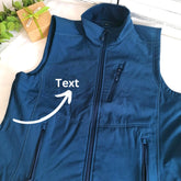 Soft Shell Men’s Vest With Text
